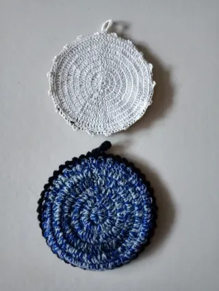 Set 2 Presine Fatte a Mano Orologio