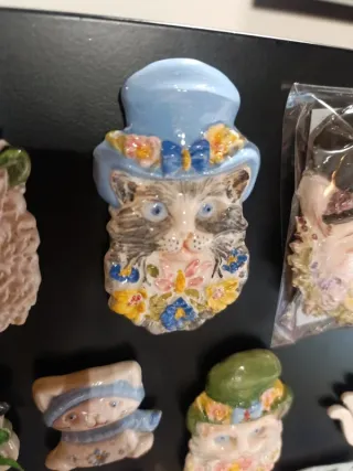 3 Gatti Vittoriani Ceramica Calamite