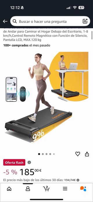 Cinta de correr eléctrica HomeTro