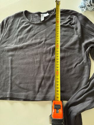 Maglia Baci & Abbracci manica lunga grigia XS