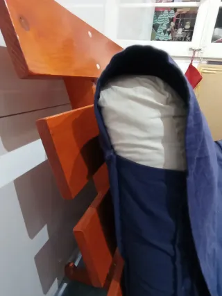 Sofá Cama Futón Ikea Azul 140 X 200cm