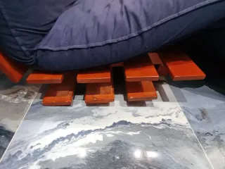 Sofá Cama Futón Ikea Azul 140 X 200cm