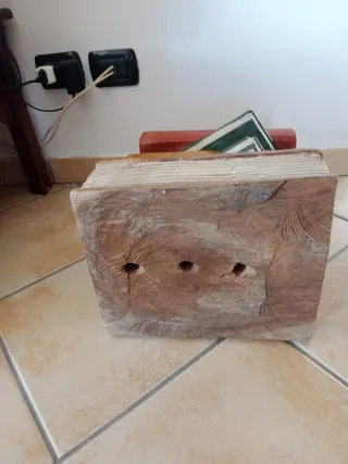 Arredamento in legno libri decorativi