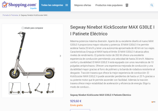 Patinete Eléctrico Segway Ninebot G30LE II