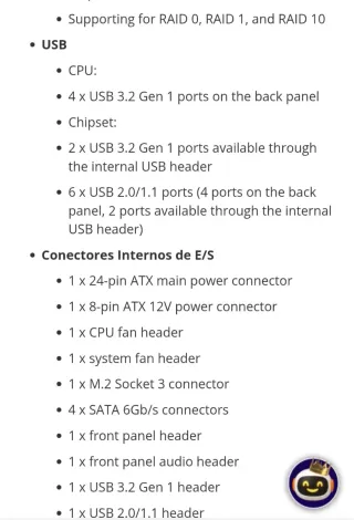 Placa Base Gigabyte A520M DS3H V2 REV 1.0