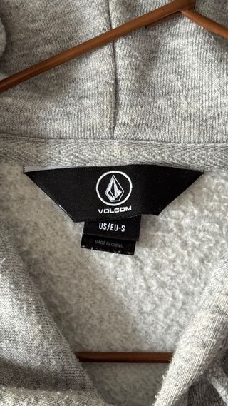 Sudadera Gris Volcom con Logo