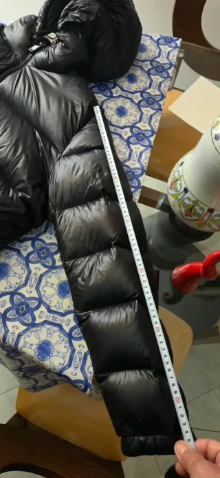 Piumino Zara nero con cappuccio