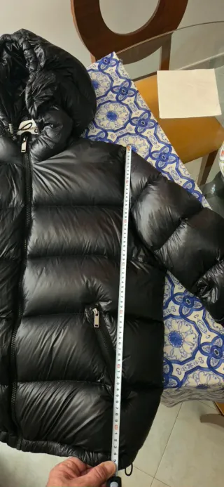 Piumino Zara nero con cappuccio