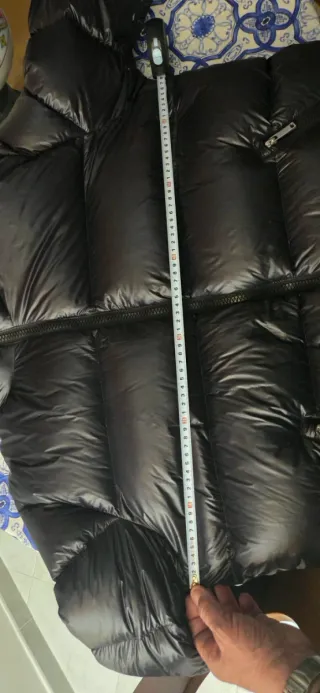 Piumino Zara nero con cappuccio