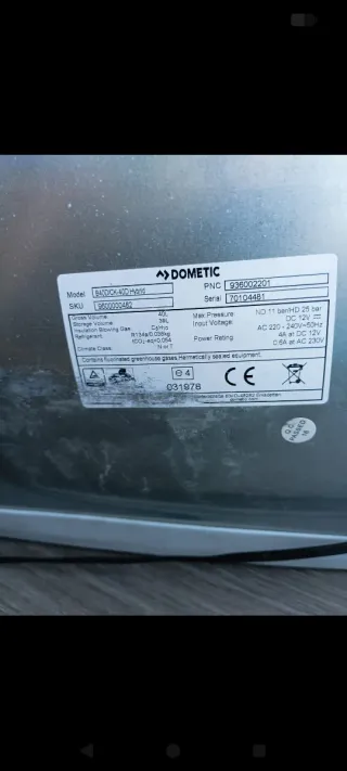 Nevera Dometic 40L 220V