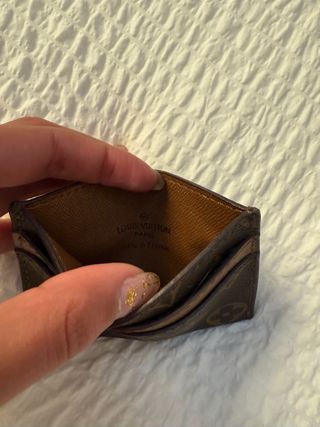 Tarjetero Louis Vuitton Monogram Marrón