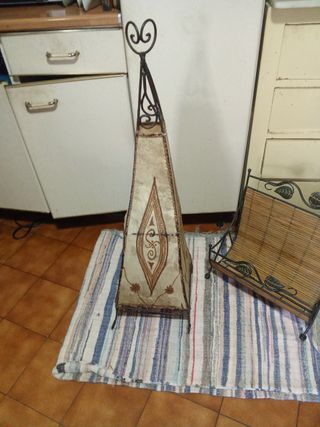 Piezas decorativas forja y bambú