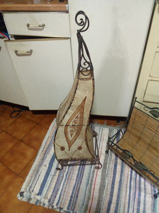 Piezas decorativas forja y bambú