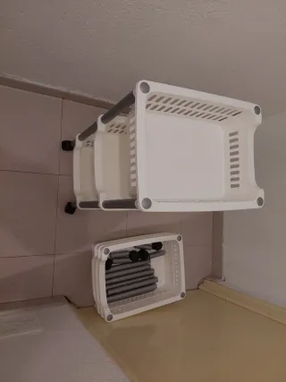 Dos Carros 3 baldas verdulero multiusos.