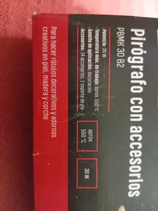 Pirografo 30W con accesorios