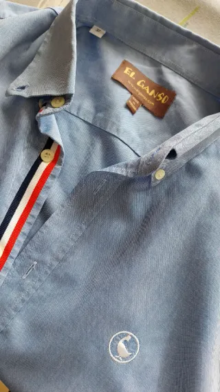 Camisa El Ganso azul hombre