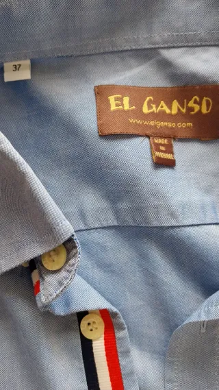 Camisa El Ganso azul hombre