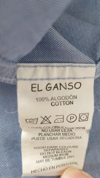Camisa El Ganso azul hombre
