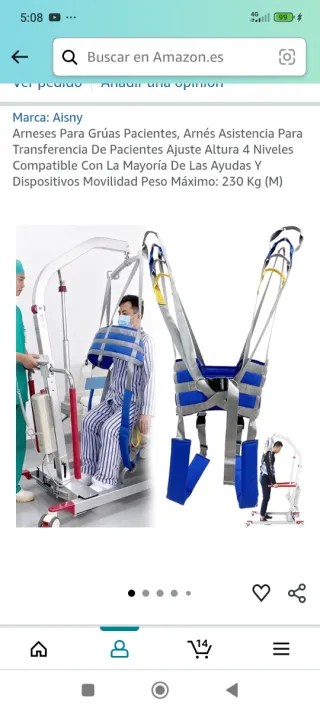 Vendo grua electrica para pacientes, està nueva