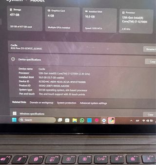 Ordenador surface gaming