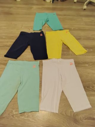 Pantalones cargo beige, jeans, leggins cortos