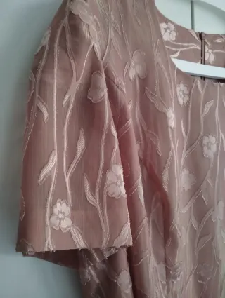 Blusa rosa salmón floral