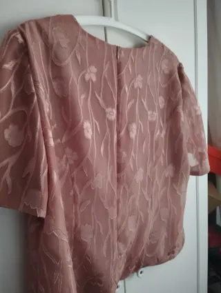 Blusa rosa salmón floral