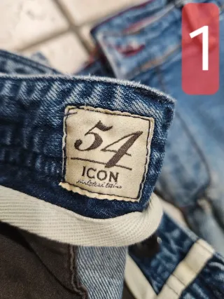 Lotto di 7 pantaloni e jeans - uomo