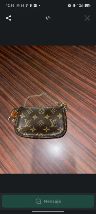 Louis Vuitton Cartera Marrón