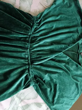 Mono Terciopelo Pierna Ancha Verde