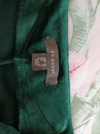 Mono Terciopelo Pierna Ancha Verde