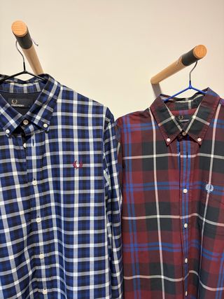 2 Camisas Fred Perry cuadros