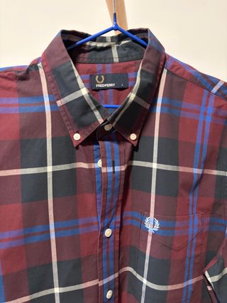 2 Camisas Fred Perry cuadros
