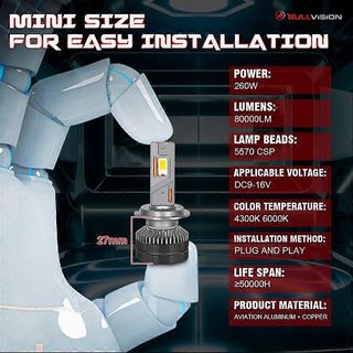 Bullvision Canbus Led 8000K Bombilla