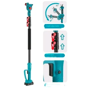 Kit Potatura 3in1 Motosega Cesoia Asta Telescopica