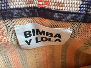 Bolso Bimba y Lola bandolera beige y naranja