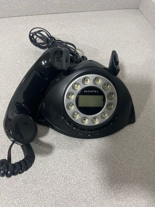 Teléfono Fijo Alcatel Temporis Retro Negro