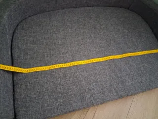 Cama para perro gris