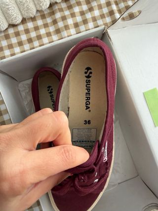 Zapatillas Superga Pelo burdeos
