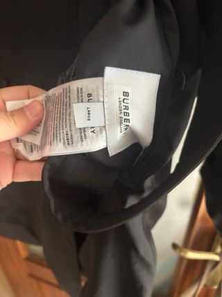 Parka reversible Burberry Negra