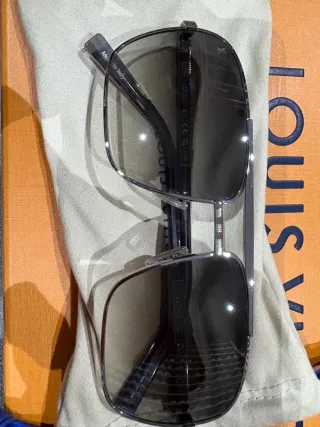 Gafas Louis Vuitton Marrón/Plateado