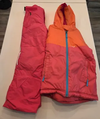 Tuta sci Wed'ze 6 anni fucsia/arancio