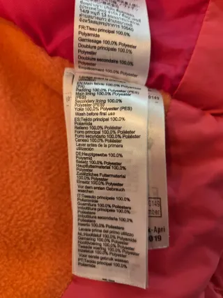 Tuta sci Wed'ze 6 anni fucsia/arancio