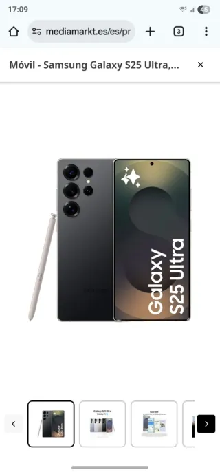 Samsung Galaxy S25 Ultra Negro