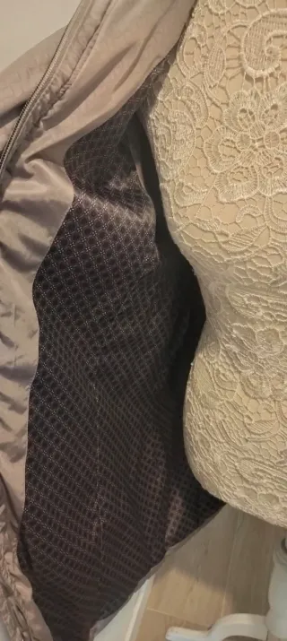 Chaquetón gris acolchado