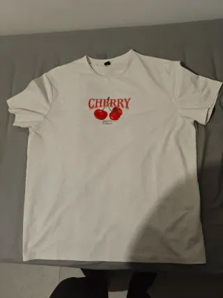 Camiseta Cherry Blanca