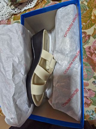 Sandali Andrea Pirago Beige Argento