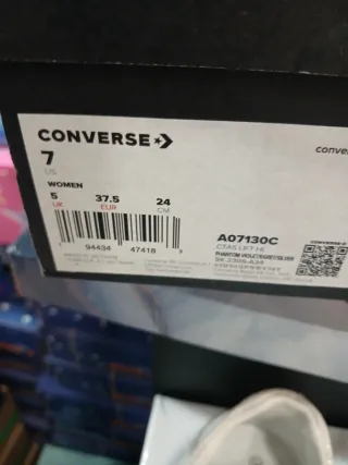 Converse rosas y blancas