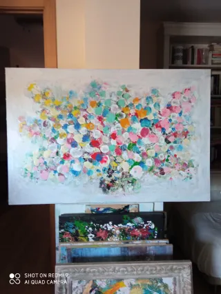 Cuadro original acrílico pintado a mano.