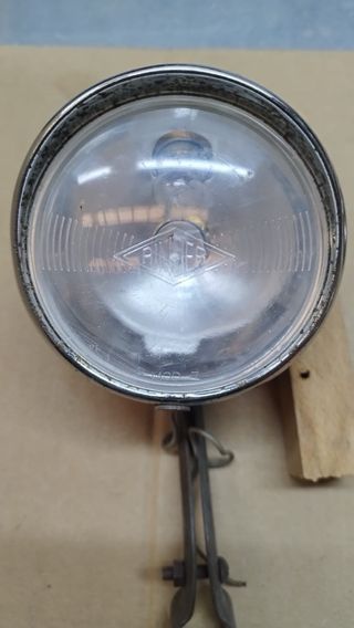 Conjunto de luces antiguas bicicleta.